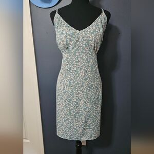 SHEIN Blue Floral Mini Dress